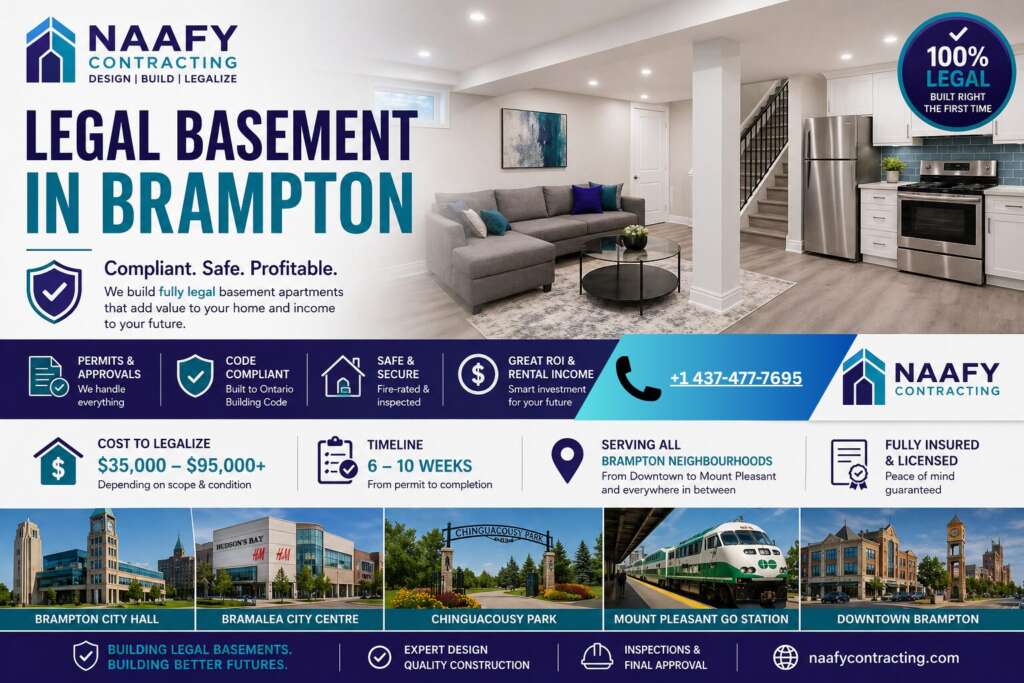 Legal Basement in Brampton